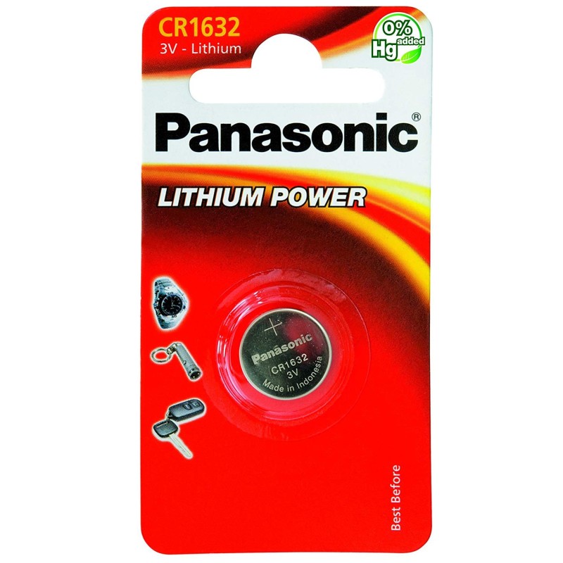 Batteria al Litio CR1632 3V Panasonic
