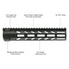 AR15 - Guardamano Arwen da 10" Free Float M-Lok