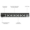 AR15 - Guardamano Arwen da 14" Free Float M-Lok