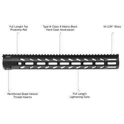 AR15 - Guardamano Arwen da 15" Free Float M-Lok
