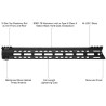 AR15 - Guardamano Forerunner da 15" Free Float M-Lok
